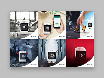 Accu Check Social Media branding ads brand design brand identity business design diabetes rahalarts social media social media ads social media apps social media banner social media branding social media design social media template startup startups