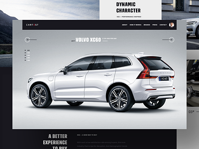 CarTest — project teaser car hellowiktor minimal modern web