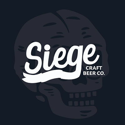 Siege beer brand brand design branding craftbeer design illustration logo skull