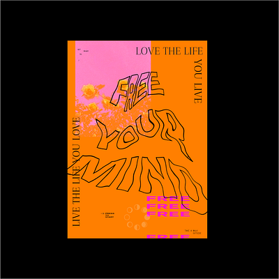 F R E E ✨🔮 font free layout love poster poster design psychedelic type type layout typography