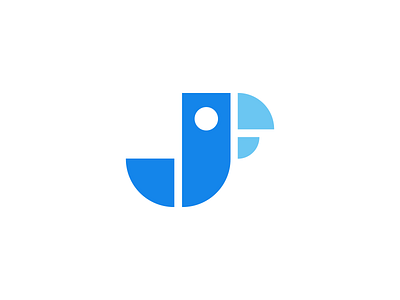 J Logo Design - Parrot, Bird, Letter, Monogram animal animals nature animal logo bird logo brand branding identity clever smart creative custom logo geometry geometric graphic design designer icon icons symbol j j logo letter j lettermark logo loog lgoo lgo modern vibrant digital parrot logo statistics pie chart tech fintech technology unique logo