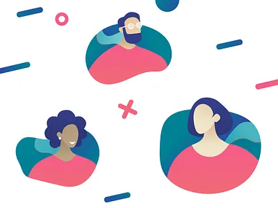 Avatar Icons avatar character design icon icon set illustration product design ui design vector web website