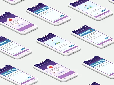 Education App Stepper Survery Design animation app cards design education icon illustration typography ui ux