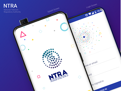 NTRA app art artwork design logo typography ui user experience userinterface ux vector visual design