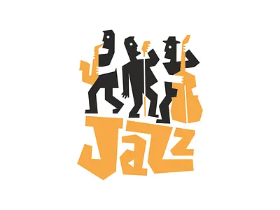 Jazz design illustration logo music vector