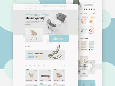 Furniture e-Commerce Website | Landing Page ecommerce furniture furniture landing page furniture store furniture website furnitureecommerce furniturewebsite home decor interior interior design landing page ui design kit ui designer ui designs web design website