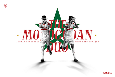 The Moroccan Duo design egypt egyptian football football club manipulate manipulation morocco soccer social media socialmedia type zamalek