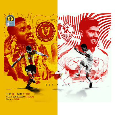 African Super Cup 2019 africa design egypt egyptian football football club illustration manipulate manipulation soccer social media socialmedia tunisia