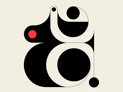 & another thing! ampersand black design geometric illustration lettering red type typography vector
