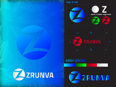 ZRUNVA LOGO DESIGNS 3d ball clean colorful community creative data design developer digital entertainment geek globe group internet it media mobile modern pixel