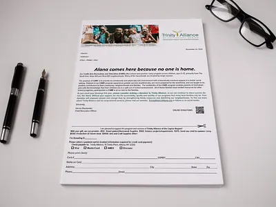 Trinity Annual Appeal brand identity design branding crgraphix.com design typography vector