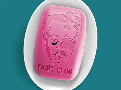 Fight Club - Segretzki art artwork calm as hindu cows club color fight graphic design let go movie movie poster soap weeklywarmup