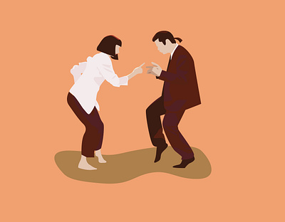 Pulp fiction film illustration pulp fiction vector art