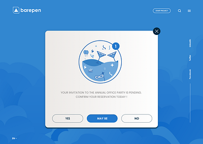 Daily UI #078 - Pending Invitation ashish kumar barepen design dribble flat mockup ux vector web