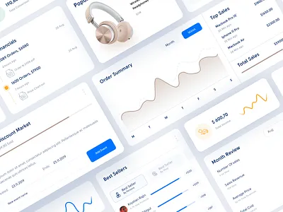 Dashboard Components Ui bright chart clean clean ui component dashbaord ecommerce fresh shop statistics ui
