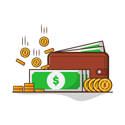 money storage adobe illustrator design flat icon illustraion illustrator logo ui ux vector