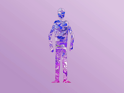 Fragmented Body and Mind 2d 2d animation after effects animation body character design fragments illustration loop mind motion puzzle