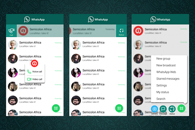 WhatsApp Redesign Version 4 app design ui ux