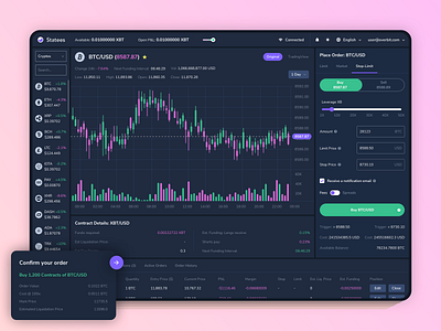 Overbit - Cryptos Exchange Platform app bitcoin blockchain crypto crypto exchange cryptocurrency design ethereum platform stock exchange ui ux website