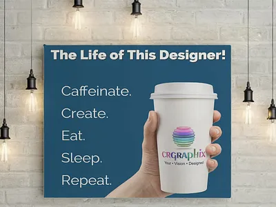 Sometimes You Just Have To Design For Yourself!!!! brand identity design branding crgraphix.com design flat logo typography vector