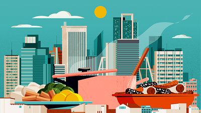 The Stew That Has Sustained Madrid for Six Hundred Years cocido madrileno cocido madrileno design editorial editorial illustration food illustration illustrator madrid minimal spain vector