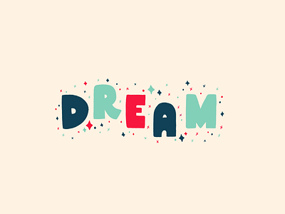 Dream blue drawing dream hand drawn i have a dream illustration lettering mlk pattern red texture type typography vector