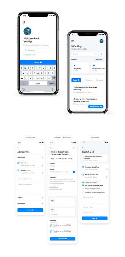 Task Management App Design app design task task management ui