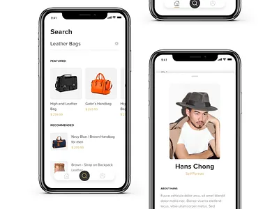 Minimalist Fashion Store App Design app design fashion fashion app minimalist ui