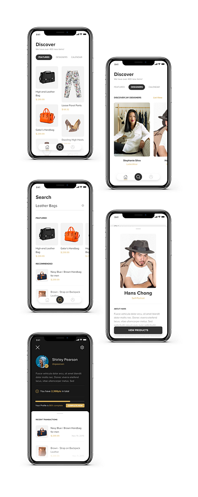 Minimalist Fashion Store App Design app design fashion fashion app minimalist ui