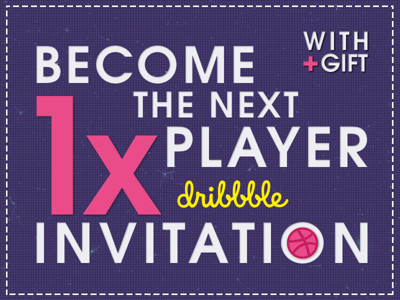 🎟️ 1x Dribbble Invitation With Free GIFT animation app branding design dribbble invitation dribbble invite flat gif illustraion invitation invitations invite invites logo minimal typography ui ux vector website