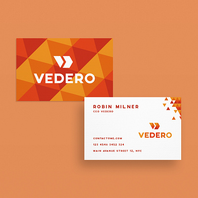 Business Card Vedero business card business card design business cards card cards creative creativity design designer graphic design minimal modern typography