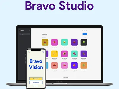 Bravo Studio x Bravo Vision app bravo design figma madewithbravo mobile native app prototype ui ux