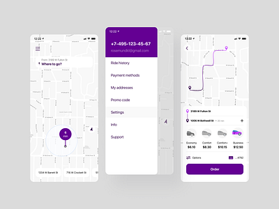 Taxi App app booking car ios taxi ui ux