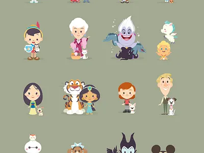 Cutie Pets character design cute disney kawaii