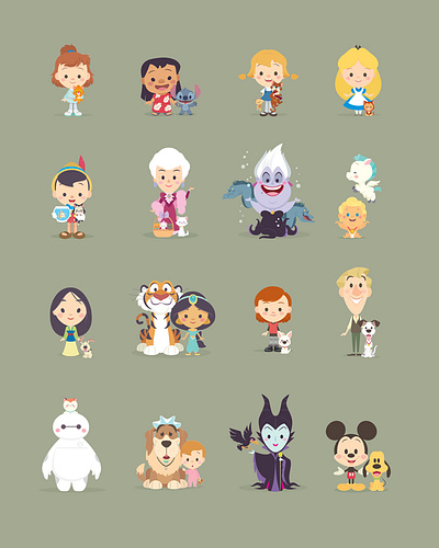 Cutie Pets character design cute disney kawaii