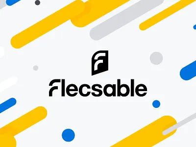 Logo design for flecsable company branding company design flat icon illustration logo typography ui vector