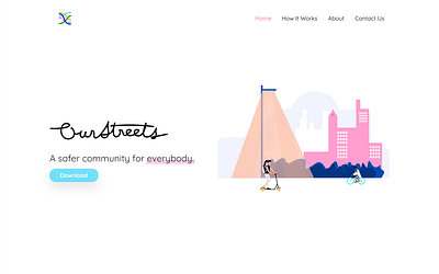 OurStreeets - New Website branding community illustration logo mobile mobile app mobile app design mobile design mobile ui vector web web design webdesign website website builder website concept website design websites