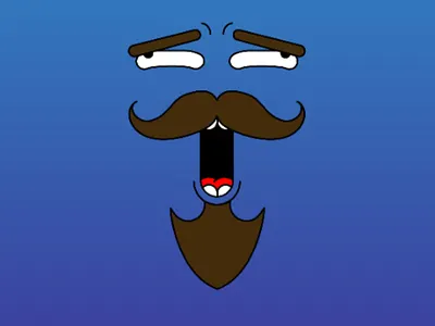 | My face sometimes 2 | art beard design head illustration illustrator