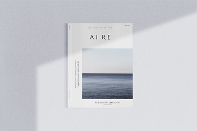 Aire_Magazine aesthetic cover editorial graphic design magazine cover magazine design