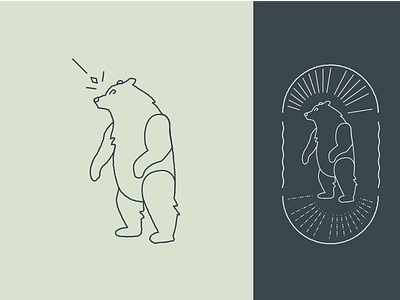 Bears Beets Battlestar Galactica ✨ animal icon bear logo bear paw bears brand design concept work daily design graphic design hand drawn logo handmade icon design icon designer icon practice logo logo concept logo design logo practice mono line monoline logo rough texture