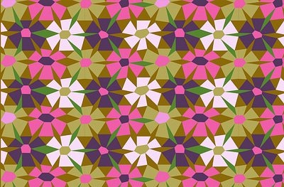 Flower Pattern 2 color design drawing flower flowers illustration leah schmidt leahschm leahschmidt pattern