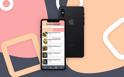Foodies Delight - Concept Recipe App adobe adobe xd adobexd app design food mobile product design product designer recipe recipe app recipe card recipes ui ux web web design webdesign website