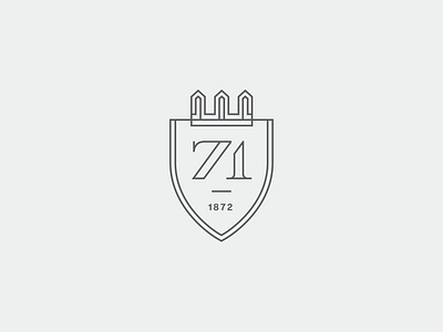 71 Wentworth Graphic Element 01 brand development branding charleston crest design identity illustration logo mark monogram sdco typography