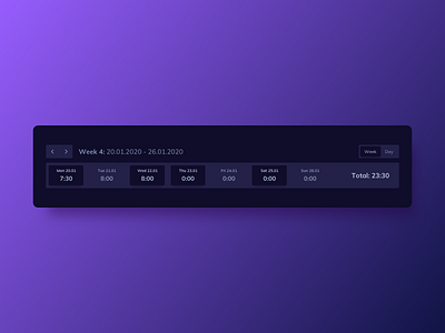 Timesheet Header UI Design dailyui header header design header ui hour report ildiesign timesheet timesheet design timesheets ui ui design ui pattern ux ux design