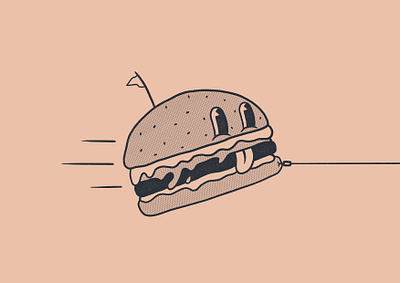 Fast food cartoon cartoon character character design illustration logo retro retro logo vintage vintage logo
