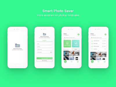 Smart Photo Saver | App médicale app app design app designer application design application ui classification interface design medical medical app medical design photo photo classification uidesign uiux ux uxdesign