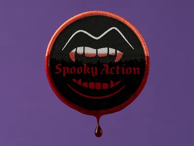 Spooky Action Patch patch patch design spooky teeth vampire
