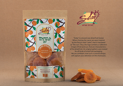 Soley Dried Fruits Brand branding design food fruits packaging