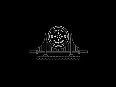 Post Workout Shirt Design barbell bay bridge design east bay fitness san francisco sf sf bay area vector weights workout