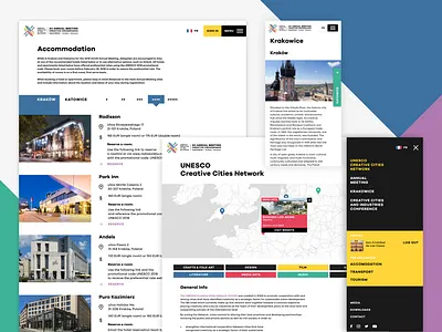 UCCN Annual Meeting website – #02 colorful minimal mobile ui ux website
